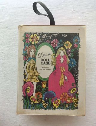 Vintage 1970 Topper Toys Dawn And Her Friends Doll Case Handle Made Usa