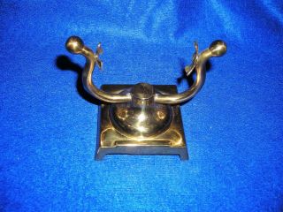 Ornanmental Vintage Brass Pocket Watch Stand with Box - See Pictures 2