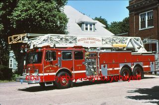 Fire Apparatus Slide,  Ladder 1,  Middleborough / Ma,  1989 Maxim / Rk