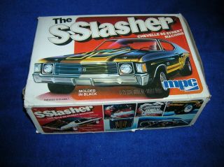 1980 Mpc " The Sslasher " Chevelle Ss Street Machine 1:25 Scale Model Kit