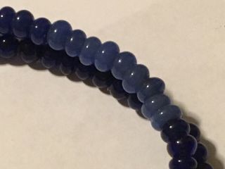 Antique Russian Blue Venetian Round Glass Trade Beads - Approximately 175 8