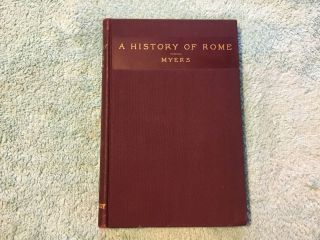1899 Acient History Rome Part Ii College High School P.  V.  N.  Myers Maps Antique
