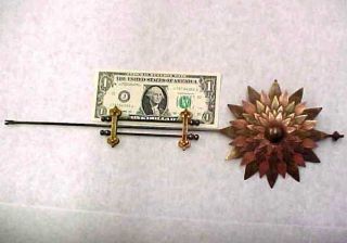 Antique Copper & Brass Large Clock Pendulum - 16 1/2 " Rod