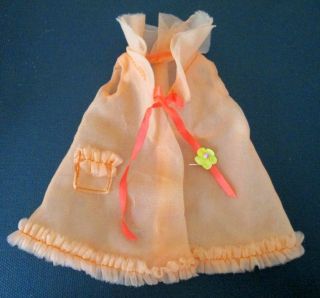 Vintage Barbie: Francie Snooze News 1226 Sheer Orange Robe