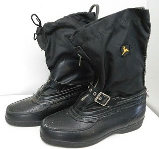 Vintage John Deere Snowmobile Winter Felt Lined Zip/buckle Boots - Size 8