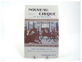 Antique Theatre Programme Nouveau Cirque La Chasse