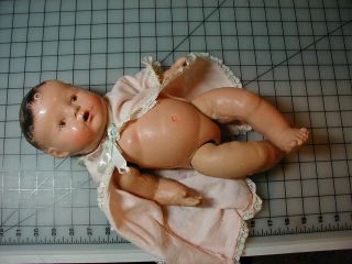 Vintage 15” Composition Baby Doll Drink Wet Tlc Dione Quint?