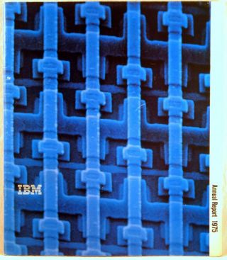Vintage Ibm 1975 Annual Report Field Effect Transistor Memory Chip 5000k Bits/in