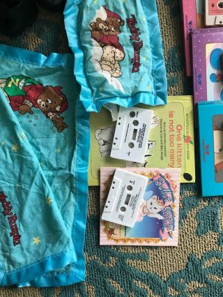 Vintage Teddy Ruxpin 1985 with 11 Books & Tapes,  Tux,  Bedtime Blanket & Pillow 5