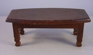 Vintage Coffee Table Dollhouse Miniatures Furniture Wood 1:12 Scale