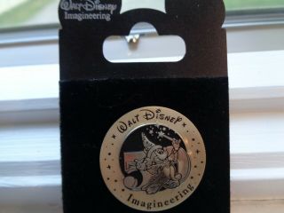 Walt Disney Imagineering 50th Anniversary: Sorcerer Mickey Antique Silver Pin LE 4