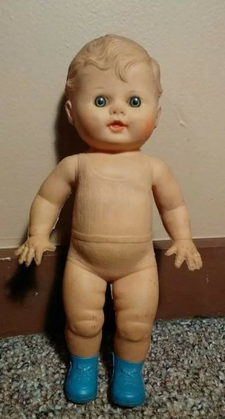Vintage Sun Rubber Co Company Tod - L Tim 10 " Squeaky Toy Doll