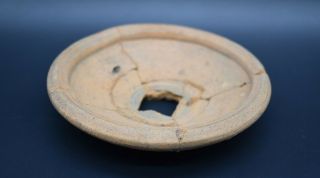 Ancient Greek Hellenistic period clay dish C.  4th - 1st century BC 3