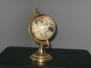 World Globe With Lapis Inlays