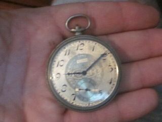 Antique 15 Jewel Elgin Pocket Watch Not Running Silveroid Case
