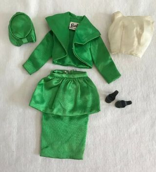 Vintage Barbie 959 Theater Date Green Evening Suit 1960 