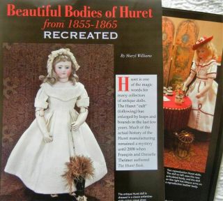 11p Historyarticle,  Pics - Antique French Huret Doll Bodies & Clothing