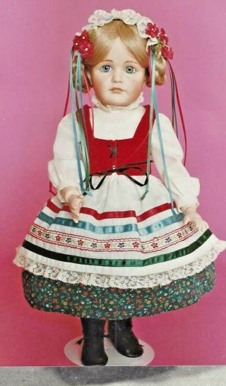 12 14 16 " Antique French Doll Ethnic Skirt/blouse Vest Underwear Pattern German