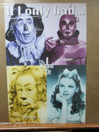 The Wizard Of Oz 1994 Vintage Movie Poster If I Only Had.  13057