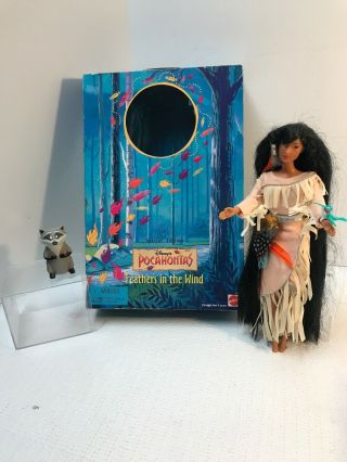1996 Mattel Disney Pocahontas Feathers In The Wind W Meeko & Flit Barbie 14920