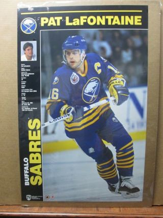 Vintage Pat Lafontaine 1992 Hockey Poster Buffalo Sabres Nhl 12936