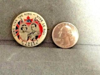 1939 Canada Royal Visit Of King George Vi And Queen Elizabeth Pin Pinback Button