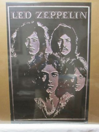 Vintage Led Zeppelin 1969 Poster Music Rock Band Iconic 13155