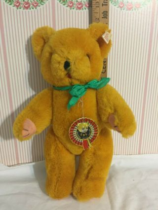 12 " Vintage Teddy Bear S.  D.  F.  Shanghai Dolls Factory With Hang Tag (mt91)