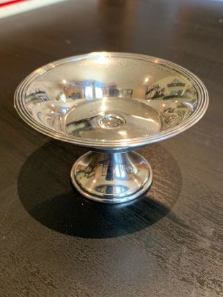 Small Sterling Pedestal Bowl 3 Inches Diameter Unweighted