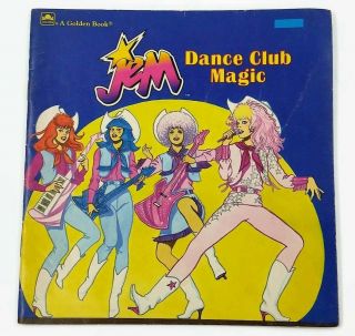 A Golden Book Jem Dance Club Magic 1986 Hasbro Book The Holograms Vintage