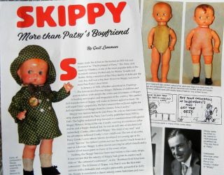 9p History Article & Pics - Antique 1930s Effanbee Skippy Boy Dolls