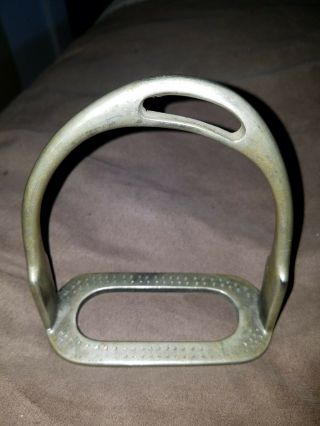 Vintage Antique Never Rust Metal Horse Stirrup Made In England Right