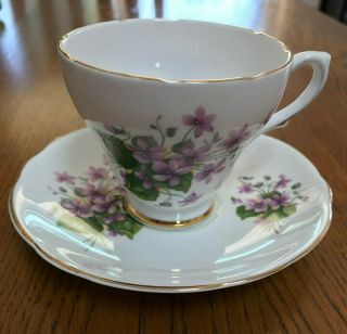 Fine Bone China Royal Sutherland Vintage Tea Cup And Saucer Set
