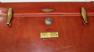 Samsonite Vintage Luggage Carmel Brown Overnight Train Case Makeup Retro 1950s 7