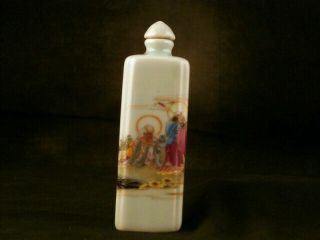 19thc Chinese Porcelain Painting 6arhats 罗汉图 Snuff Bottle G123
