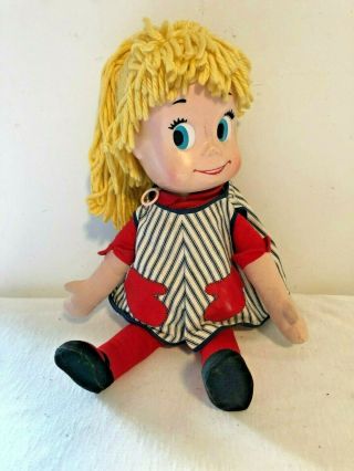 Vintage 1961 Mattel Sister Belle Talking Doll 11 Phrases Yarn Hair
