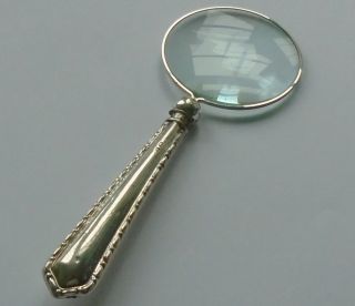 Raeno Sp Co Hm Silver Handle Magnifying Glass B/ham 1916 George V