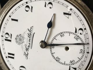 Antique Silver Pocket Watch In Need Of Some Tlc