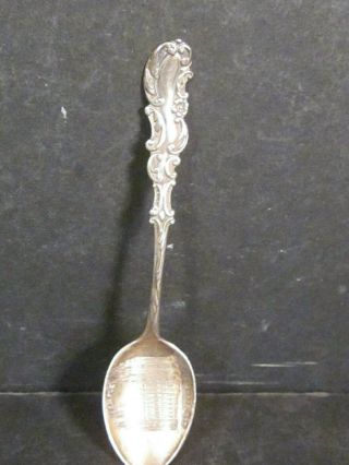 Vintage Sterling Salt Lake City Temple Souvenir Spoon Demitasse 4 " Nm