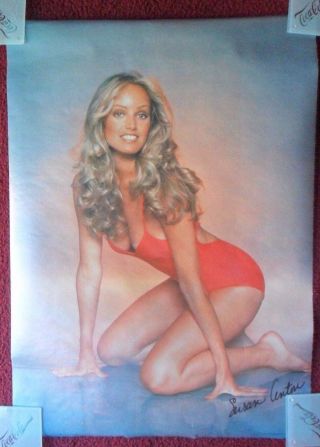 Sexy Girl Dorm Poster Vintage 1978 Susan Anton Red Swimsuit