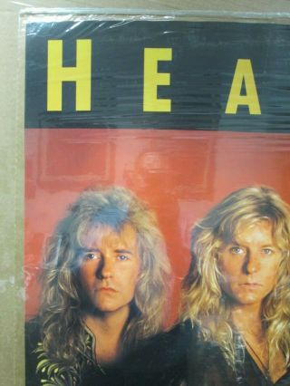 Vintage HEART rock band music artist poster 13027 3