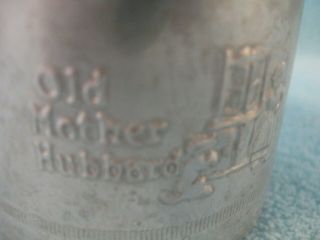 VINTAGE TIN BABY CUP NURSERY RHYME OLD MOTHER HUBBARD; COW JUMPED OVER THE MOON 4