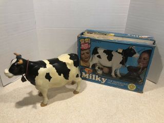 Vintage Kenner Milky The Marvelous Milking Cow Toy General Mills 1977 Antique