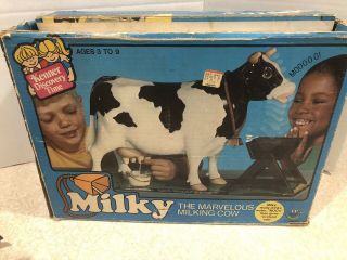 Vintage Kenner Milky The Marvelous milking cow toy General Mills 1977 Antique 8