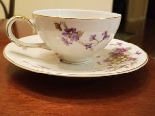 Vintage Norleans Tea Cup And Saucer Adele Pattern