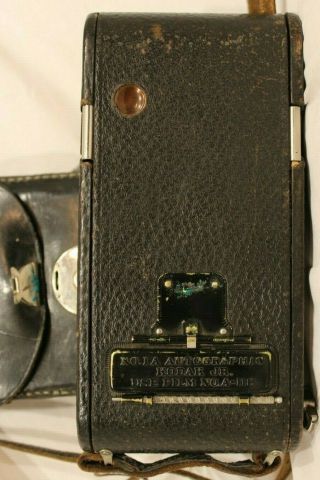Antique No.  1 A,  Autographic Kodak Jr.  Bellows Camera,  Model A w/Case 3