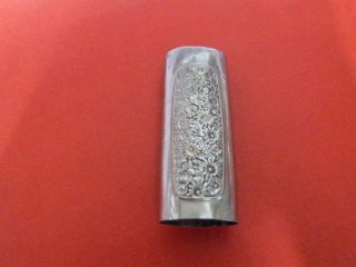 Vintage Towle Ep E.  P.  Silver Plate Bic Lighter Cover Holder Case Embossed Flower