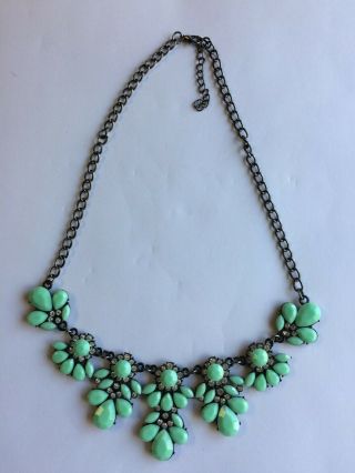 Fabulous Antique/Vintage Art Deco green & faceted glass Necklaces 2