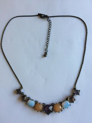 Fabulous Antique/Vintage Art Deco green & faceted glass Necklaces 3