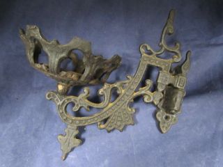 Antique Wall Sconce Candle Holder Vintage Cast Iron